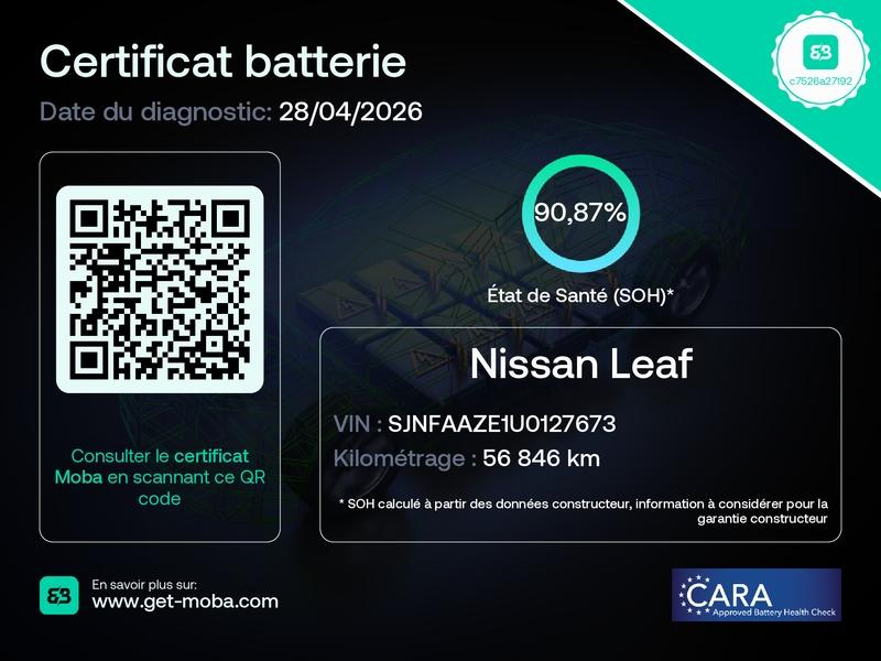 NISSAN Leaf d’occasion à vendre à GRENOBLE chez AUTOLYV (Photo 20)